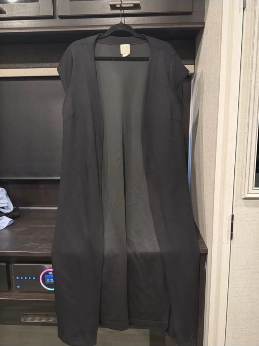 Zadie B’s Black Julia Open-Front Duster